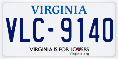 VA license plate VLC9140