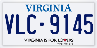 VA license plate VLC9145