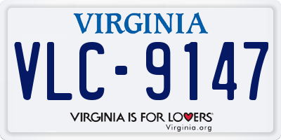 VA license plate VLC9147