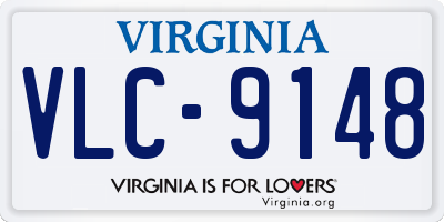 VA license plate VLC9148