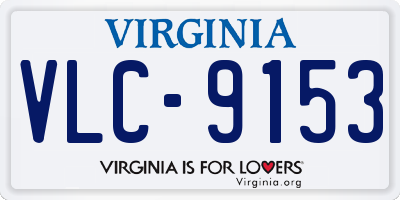 VA license plate VLC9153
