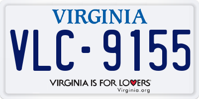 VA license plate VLC9155