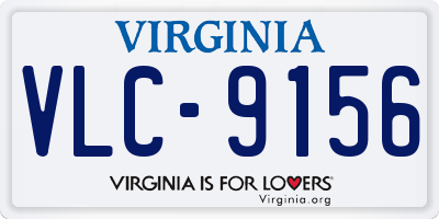 VA license plate VLC9156