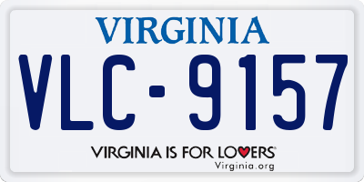 VA license plate VLC9157