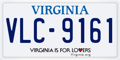 VA license plate VLC9161