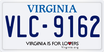 VA license plate VLC9162