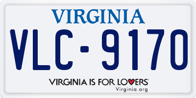 VA license plate VLC9170