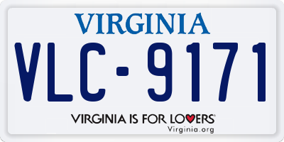 VA license plate VLC9171