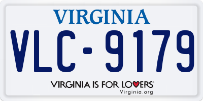 VA license plate VLC9179