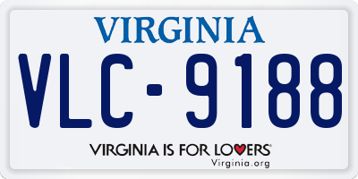 VA license plate VLC9188