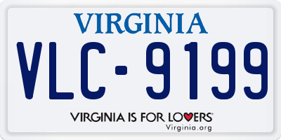 VA license plate VLC9199