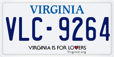 VA license plate VLC9264