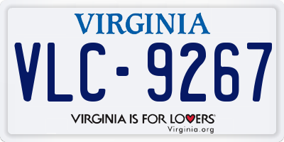 VA license plate VLC9267