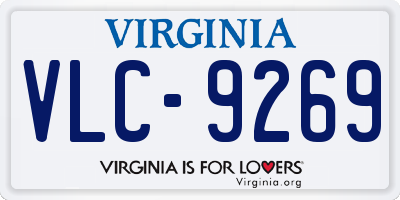 VA license plate VLC9269