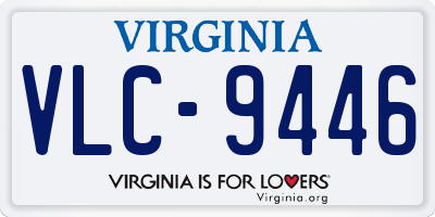 VA license plate VLC9446