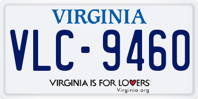 VA license plate VLC9460