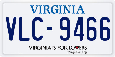 VA license plate VLC9466
