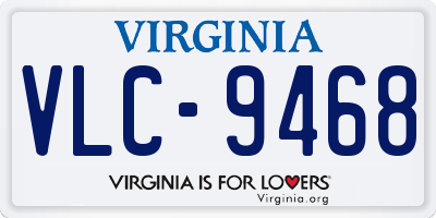 VA license plate VLC9468