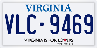 VA license plate VLC9469