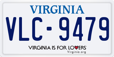 VA license plate VLC9479