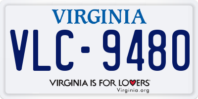 VA license plate VLC9480