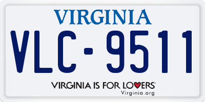 VA license plate VLC9511