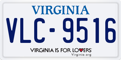 VA license plate VLC9516