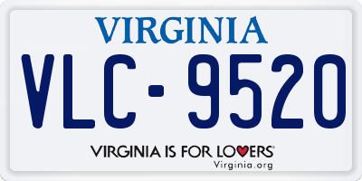 VA license plate VLC9520