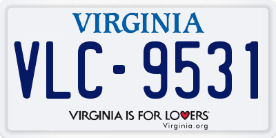 VA license plate VLC9531