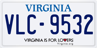 VA license plate VLC9532