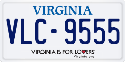 VA license plate VLC9555