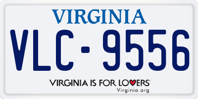 VA license plate VLC9556