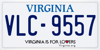 VA license plate VLC9557