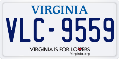 VA license plate VLC9559
