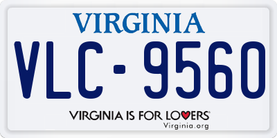 VA license plate VLC9560