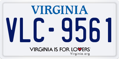 VA license plate VLC9561