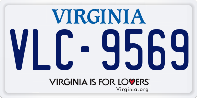 VA license plate VLC9569