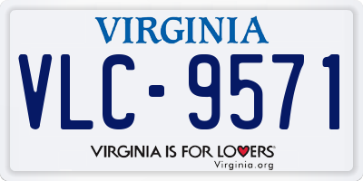 VA license plate VLC9571