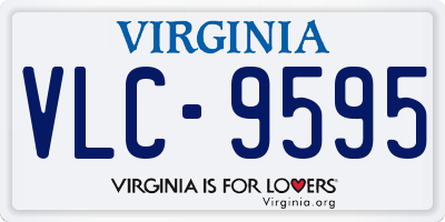 VA license plate VLC9595