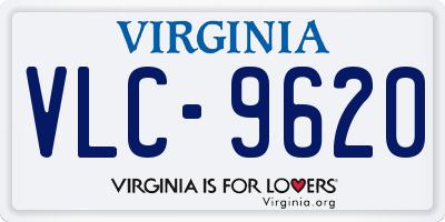 VA license plate VLC9620