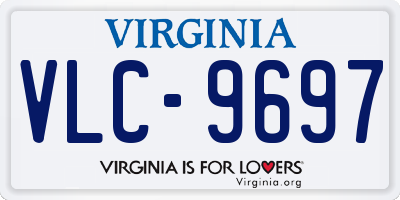 VA license plate VLC9697