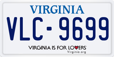 VA license plate VLC9699