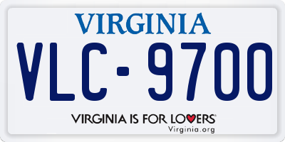 VA license plate VLC9700