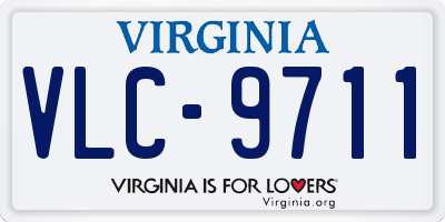 VA license plate VLC9711