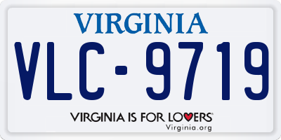 VA license plate VLC9719