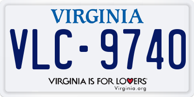 VA license plate VLC9740