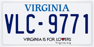 VA license plate VLC9771
