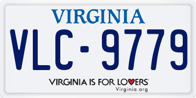 VA license plate VLC9779