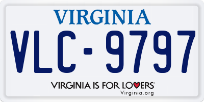 VA license plate VLC9797