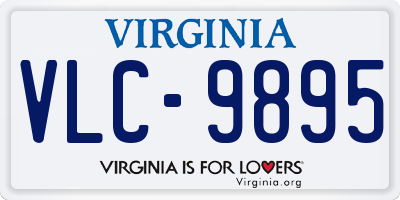 VA license plate VLC9895